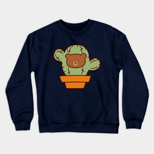 Bear Face Cactus Crewneck Sweatshirt